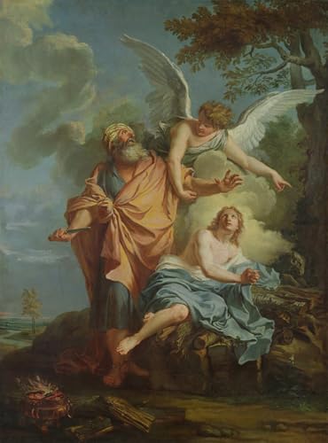 Peintures Abraham sacrifiant par Coypel pour rompre la monotonie d'un bureau
