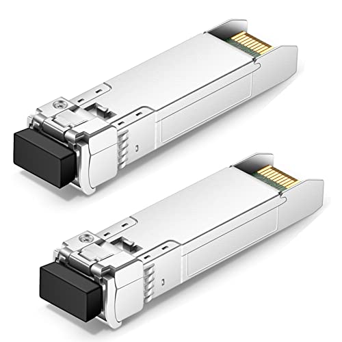 QSFPTEK 10G SFP+Bidi Transceptor, 10GBASE-Bidi SFP+1270Nm / 1330Nm 20Km Dom Transceiver Module Mini