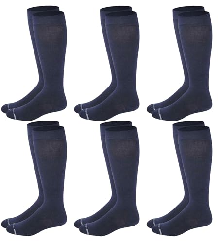 Image of Dr. Motion Men's Knee High Compression Socks 8-15 mmHg ( 6 Pairs Pack )