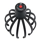 Kopfhautmassager, Electric Octopus 12 Claws Head Massager Hands Free Therapeutic Head Scratcher Relief Hair Stimulation Health Care Stress Relief