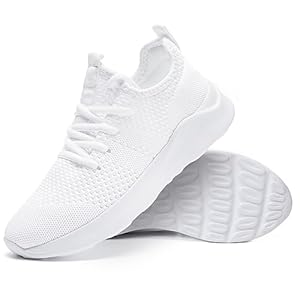 EGMPDA Women Road Running Shoes Breathable Lightweight Workout Athletic Walking Shoes Gym Tennis Training Fashion Sneakers