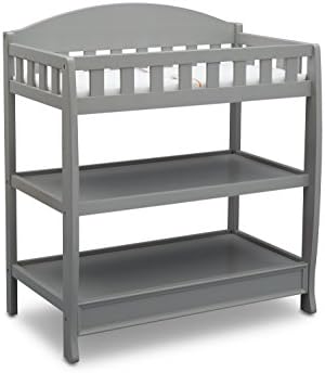 Delta Children Infant Changing Table with Pad, Grey