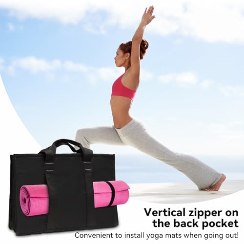Closeable Tote Bag with 12 Pockets,Thick Bottom Support & Adjustable Strap,Water-Resistant4