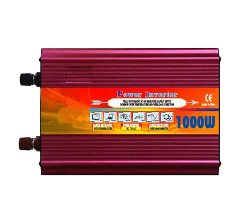 Onduleur 1000W coque rouge avec écran LCD et deux ventilateurs - 5