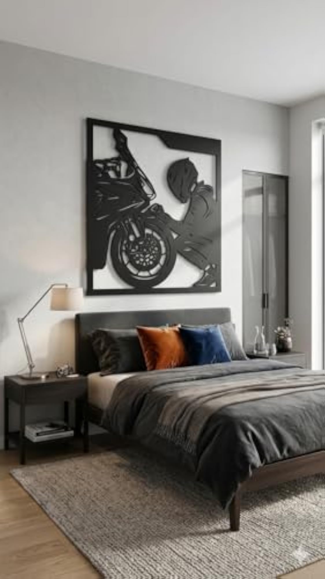 Biker Metal Wall Art, Motorcycle Repair Wall Decor