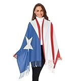 HOAIRONY Puerto Rico Flag Women's Scarf Shawl Cashmere Feel Scarves Fashion Soft Winter Warm Large Scarf with Tassel (C-A16)