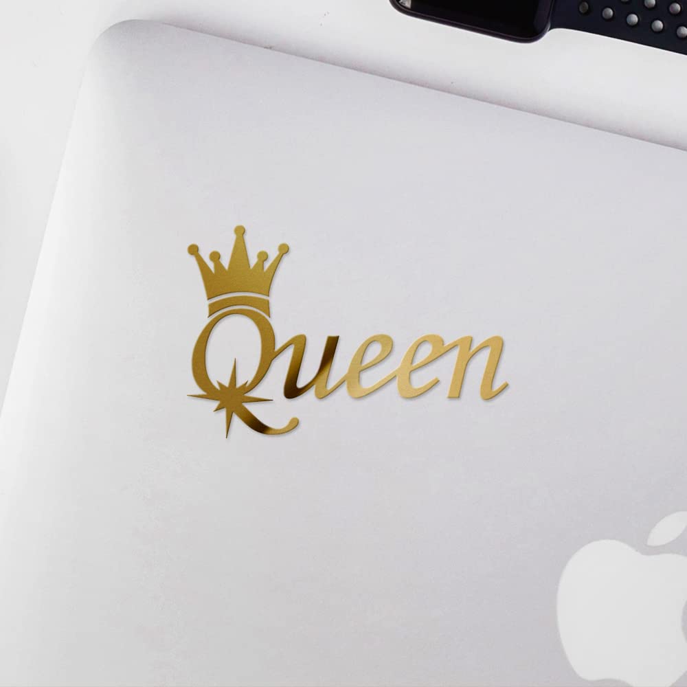 Computer Crown Sticker 5.5 Inch Wide Decorative Sticker Queen Crown Decal Vinyl Sticker Auto ...