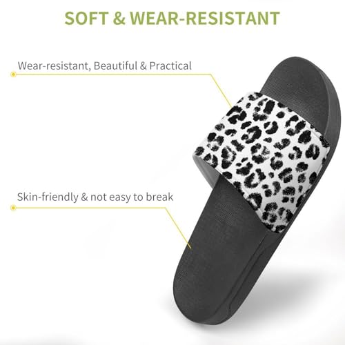 Print Leopard Pattern Slippers for Men Wormen Shower Bathroom Slipper Indoor Beach Non Slip Sandal3