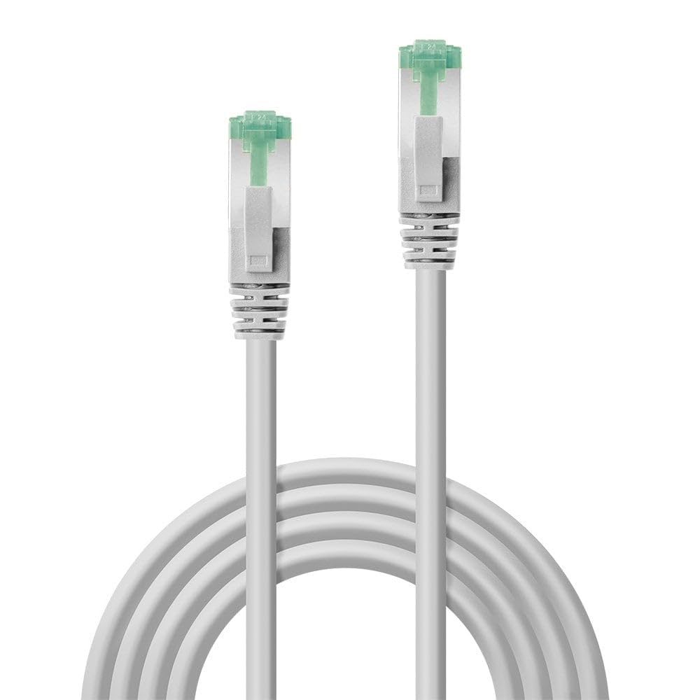 LINDY Cavo Ethernet Cat 6A S/FTP da 20 m, TPE ecologico certificato GRS, cavo LAN schermato ad alta velocità, durevole e riciclabile, grigio (20 m)
