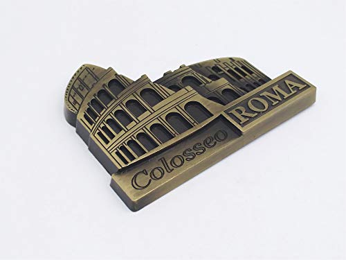 Imán Decorativo Metal Roma Coliseo 3D 7x6 cm miniatura 3