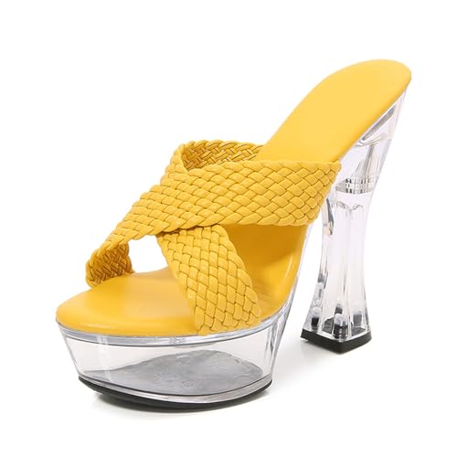 Talons hauts pour femmes YZCIS sandales de mariage bout ouvert