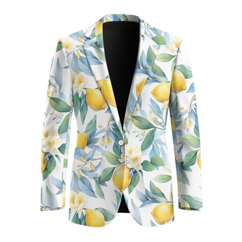 FUSURIRE Men's Casual Blazer Long Sleeve Suit Jackets Sports Coats One Button Business Jacket with Pocket Size S-5XL4