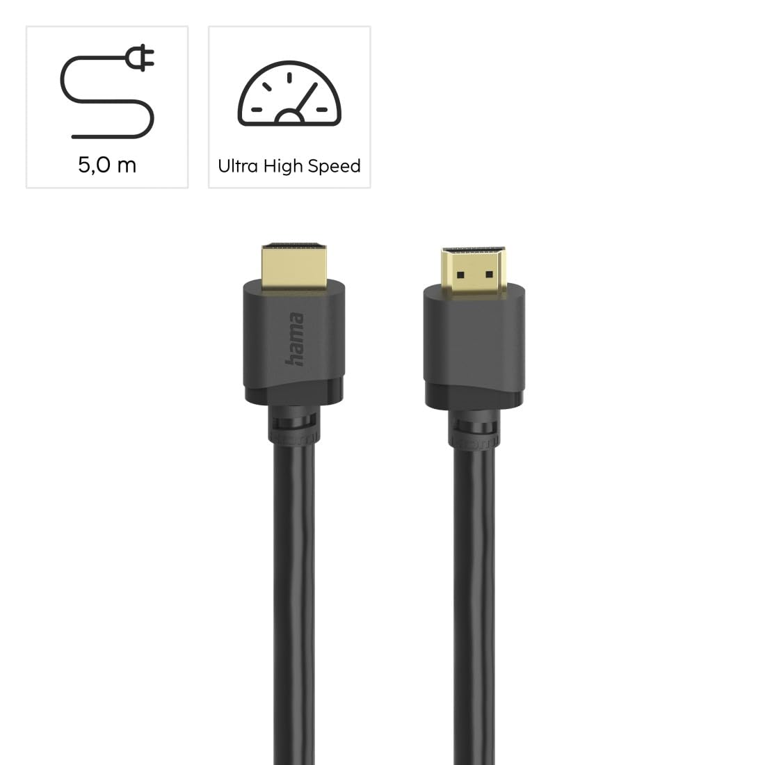 Hama Cavo HDMI™ Ultra High Speed certificato maschio maschio 8K 5,0 m