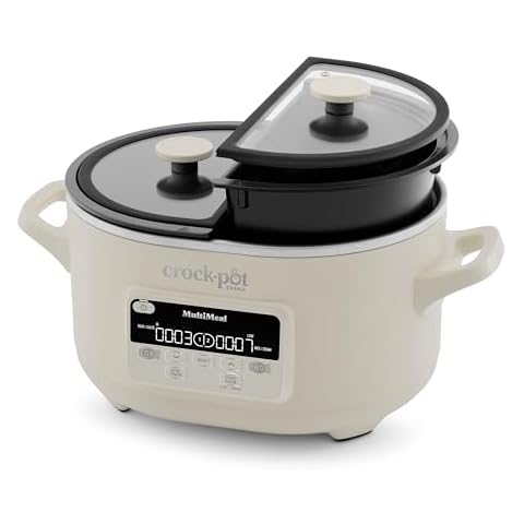 Crock-Pot MultiMeal Multicooker and Programmable Slow Cooker with Bake Function, Oat Milk Cover