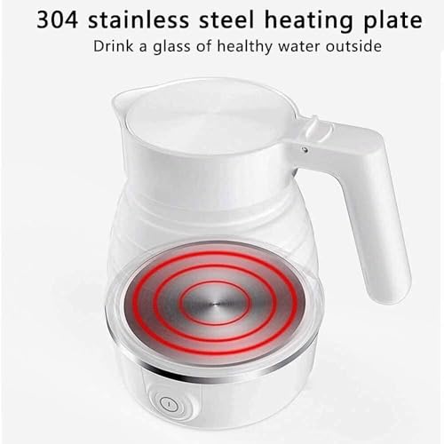 Tetera eléctrica portátil plegable de silicona 0.6 L miniatura 5