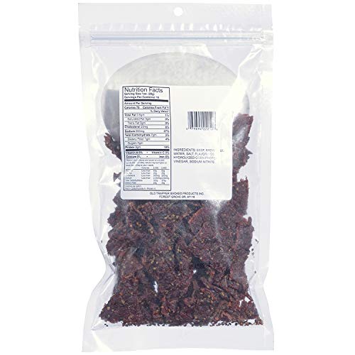 Old Trapper Peppered Beef Jerky | Traditional Style Real Wood Smoked | Healthy Snack Made from 100% Top Round Steaks | 10 Ounce Bag - Thumbnail 3