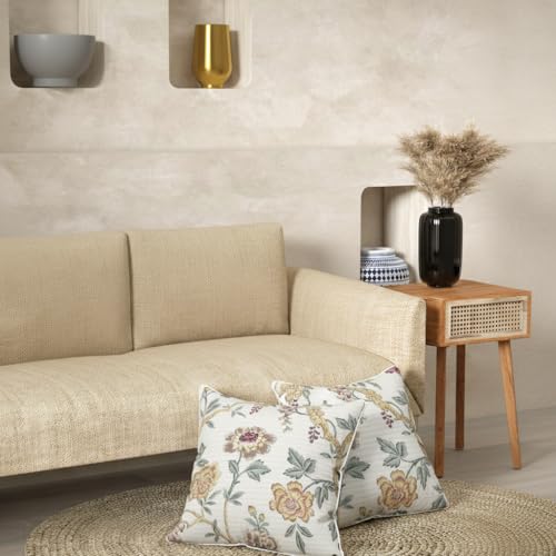 Image of India Premium Cotton Cushion Covers 16x16 Inch | Soft Durable Fabric | Elegant Printed Covers for Sofa & Living Room | Hidden Zipper |Set of 2
