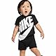 Nike Kids Futura Pelele 12 Months, Schwarz