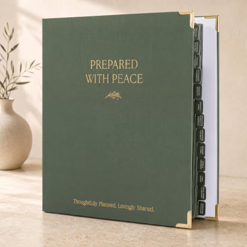 Thoughtful End-of-Life Planner Binder - Complete & Easy-to-Use Organizer for Peaceful Preparation, Final Wishes, Estate & Death Planning - All Your Essential Emergency Documents in One Place