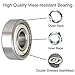 6000ZZ 10 x 26 x 8 mm Deep Groove Ball Bearing, 10 Pcs, Double Metal Shielded Ball Bearings, Fit for Skateboard Bearings, 3D Printer RepRap Wheel, Roller Skates, Inline Skates, Scooters (Pack of 10)