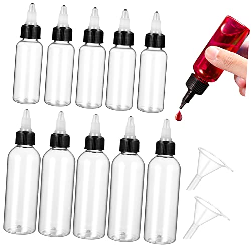 CIYODO 1 Set Squeeze Bottles Reusable Condiment Dispenser with Funnels for Ketchup Mustard and Sauces for Home and Travel Use