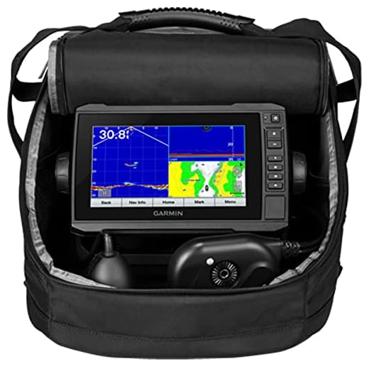 Garmin Panoptix PS22 Ice Fishing Bundle, Includes ECHOMAP UHD 73cv Combo and Panoptix PS22-RT Transducer, 010-02334-20