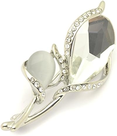 Amazon ビジュー コレクション Bijou Collection ドイツ製ブローチ Bijou Collection フラワーモチーフ ビジューブローチ ブローチ 通販