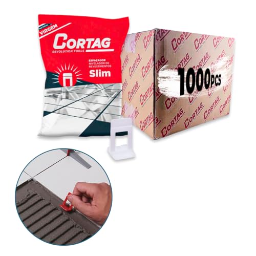 Espaçador Nivelador Slim C/1000 Peças Caixa Para Assentamento de Piso Azulejo Cerâmica Porcelanato R