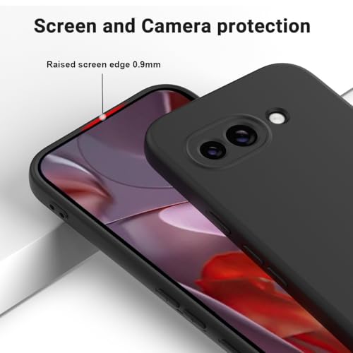 Coque Pixel 10 rouge rigide en silicone uni arrière