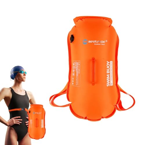 de natación, flotador de seguridad de burbujas de natación, flotador de seguridad estilo mochila, dispositivo de flotación de seguridad portátil para natación en aguas abiertas, entrenamiento de