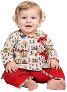 A.T.U.N. (ALL THINGS UBER NICE) Baby Boys Warli Print Dhoti Kurta Set | 100% Cotton Ethnic Wear Set with Soft Comfortable ... Price In India