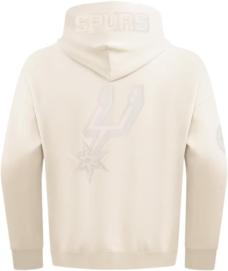 Pro Standard NBA mens Mens Nba San Antonio Spurs Neutrals Player Fleece Pull Over Hoodie - Image 2