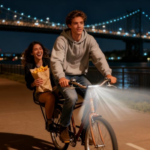 Éclairage sécurité puissant pour bicyclette avec 4 modes de lumière USB - 3