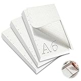 mawmuaw Nachfüllpapier A6 Ringbuch 6 Loch, 3 Packungen Ringbucheinlagen A6 Kariert Nachfüllbar 180 Blätter Refill Paper Nachfülleinlagen Notizpapier für Tagbuch Notizbuch Skizze Malerei Agenden
