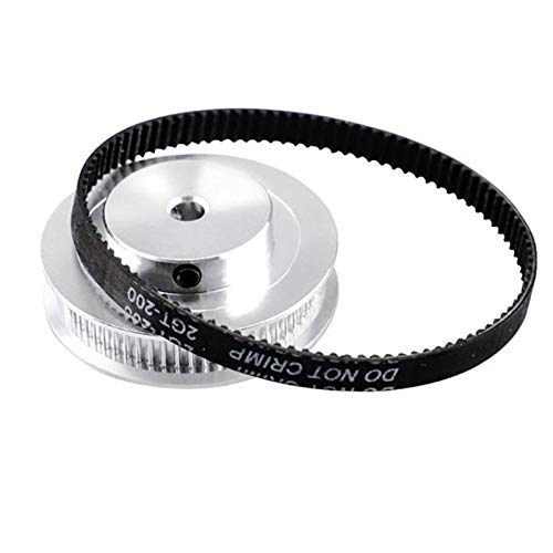 Youmile Kit Complet Courroie 2GT 6mm Boucle Fermée + 8 Poulies 20 Dents 5mm Pour Imprimante 3D – Longueurs 110 à 400 Mm
