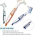 hatisan 8Pcs Denture Cleaning Brush Set, Premium Hygiene Denture Cleaner Set for Denture Care - Multi-Layered Bristles & Ergonomic Rubber Handle(4 Colors)
