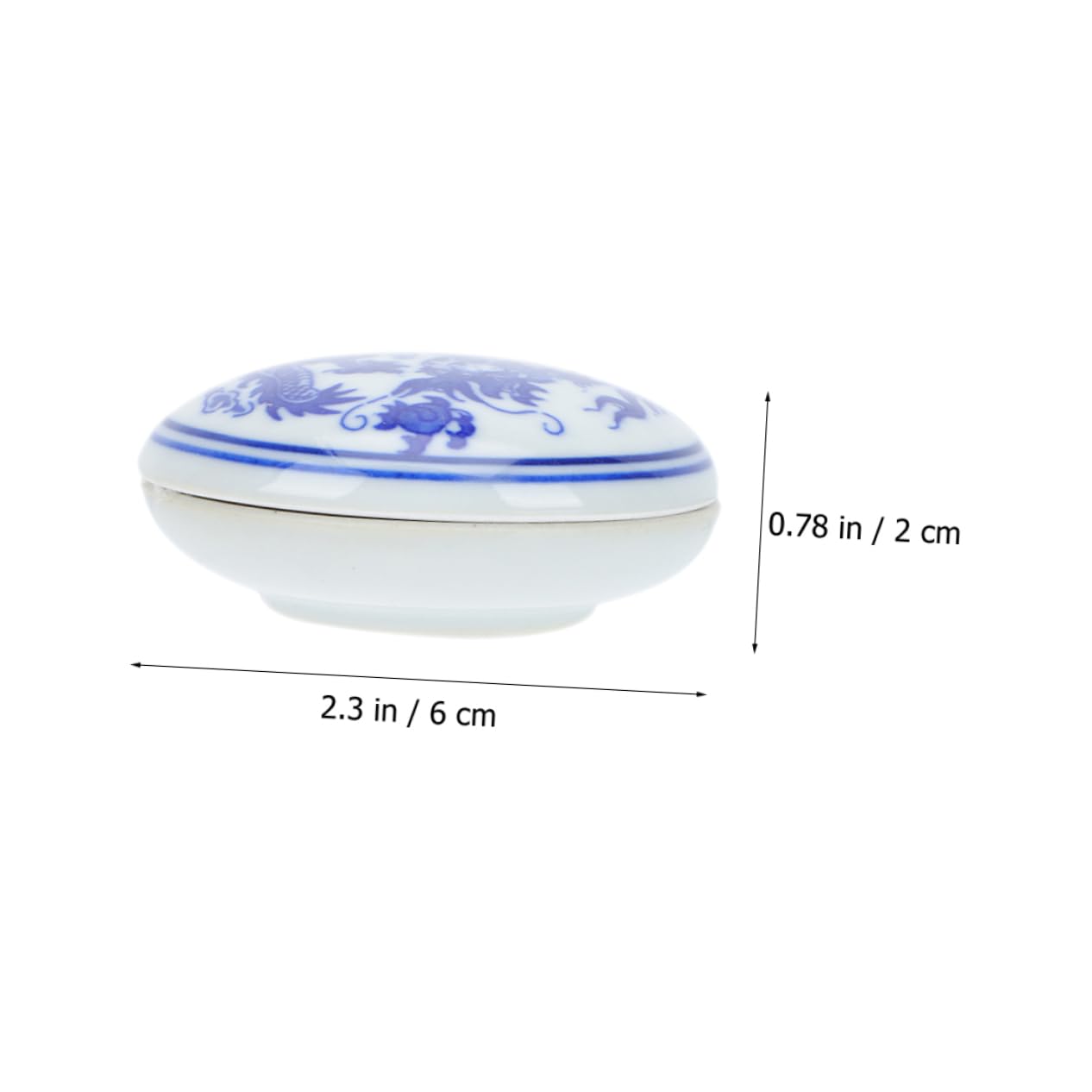 jojofuny Tampone di Inchiostro Ceramico Rosso 4 Pezzi, Superficie Liscia e Riutilizzabile, per Calligrafia, Pittura e Timbri Stile Cinese