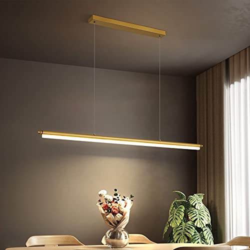 Lampe suspendue minimaliste LED à intensité variable pour table à manger et bureau moderniser - 5