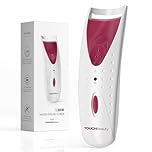 TOUCHBeauty Electric Eyelash Curler, Heated Eyelash Curler with Smart Silicone Heating Pads AG-2003B (Red)