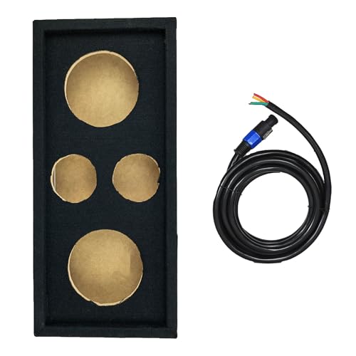 Q Power Car Audio Subwoofer Enclosure Box for 8" mids & 3" tweeters