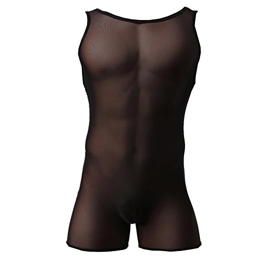 JJ Store Herren Body Overall Durchsichtig Körperformung Boxer Unterwäsche