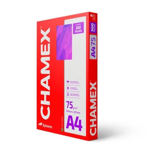 Papel Sulfite, Chamex, A4, 75 Gramas, Pacote De 300 Folhas