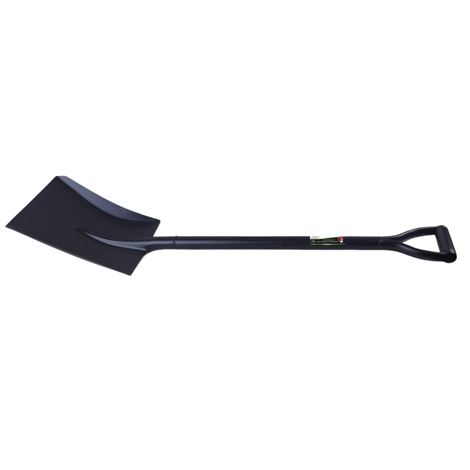 OptiProducts® Heavy Duty Black Full Metal Shovel/Spade for Gardening, Digging, and Builder Work, Square Head, D -Grip Handle Light Wight
