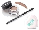 Ardell Professional BROW POMADE, Sculpt, Fill-In & Set Eye Brows, Powder, Pencil, & Gel in One (w/ Sleek Mirror) Eyebrow (MEDIUM BROWN (PACK OF 1))