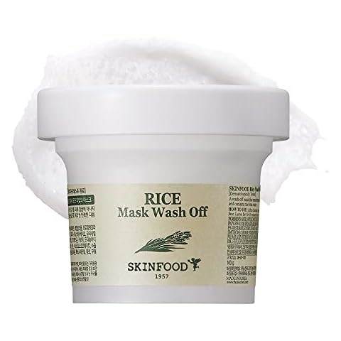 SKINFOOD Rice Mask 100g - Exfoliating Facial Scrub Cover