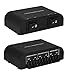 Xtrempro 61049 2 or 4 Way Speaker Switch, 1 in 2 Out or 1 in 4 Out Way Pair Stereo Speaker Selector W/Screw Type Connections Metal Non-Slip Box - Black (1 x 2 Way)
