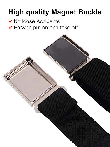 SATINIOR Kids Adjustable Magnetic Belt Elastic Stretch Belt with Easy Magnetic Buckle for Boys Girls4