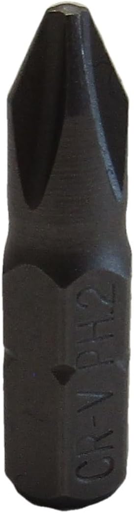PH2 Phillips 25mm Long 1/4" Hex Shank Screwdriver Bit Hardened 1" Bits Drill PH #2. JL Missouri Parts & Misc. (1)