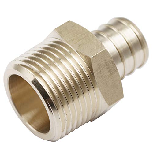Ltwfitting 3/4-Inch Pex X 3/4-Inch Male Npt Adapter, Brass Crimp Pex Fitting(Pack Of 5) #TOP15