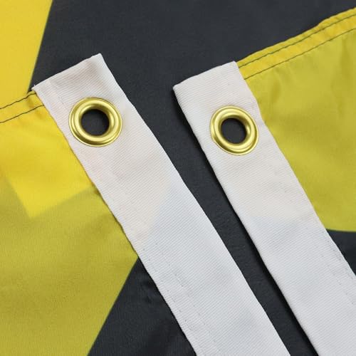 Image of AZ FLAG Set of 2 Jamaica Flags - 90 x 60 cm - 100% Polyester Jamaican Flag with Integrated Metal Eyelets